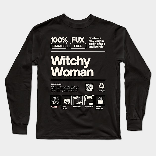 Witchy Woman Long Sleeve T-Shirt by Golden Eagle Design Studio